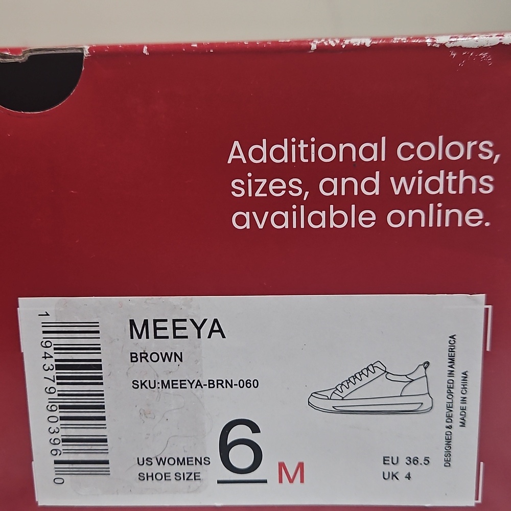 Journee Meeya Women's Casual Lace-Up Sneakers / Brown / Size 6 - Picture 11 of 11